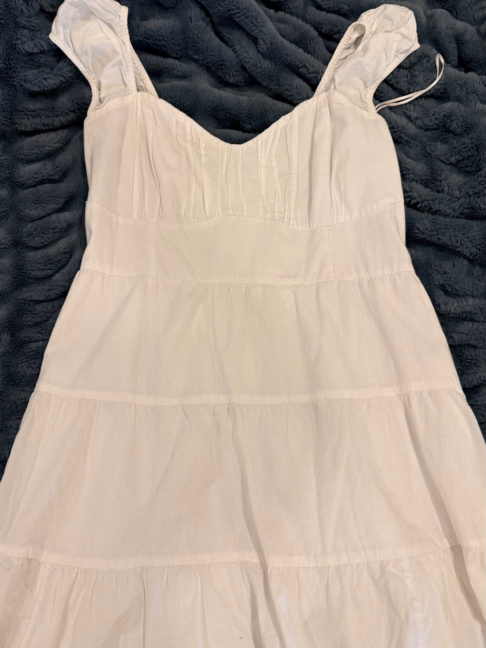 Hollister White ruffled dress